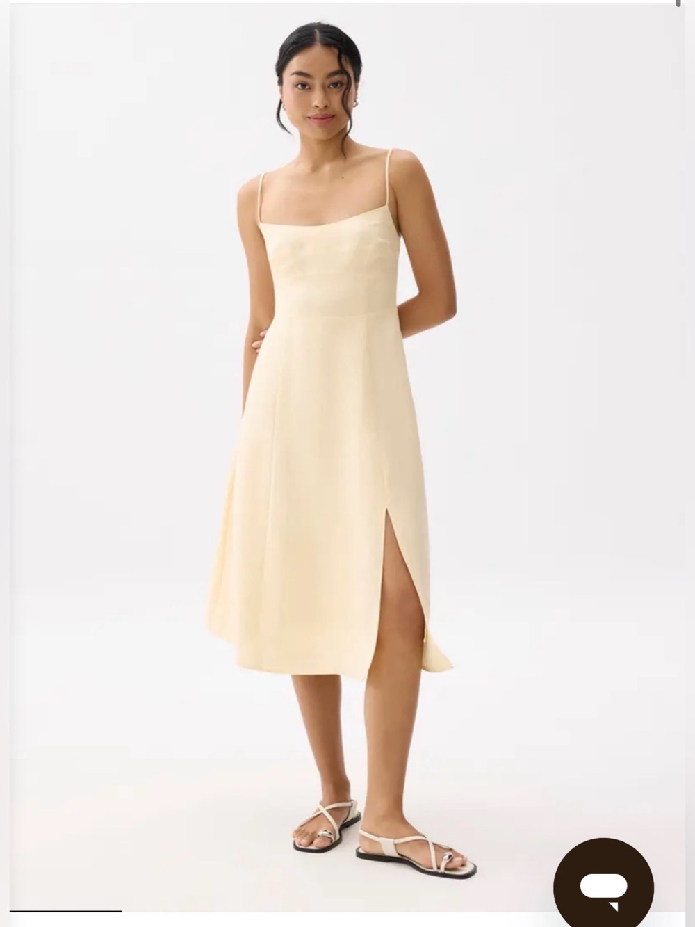 Love Bonito Linen Fit and Flare dress